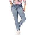 COVER GIRL Women's Skinny Jeans Juniors or Plus Soft Stretchy Denim Low Rise Plus Size 20W Grey Denim