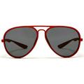 French Riviera Sport Aviator Carrera Sunglasses Unbreakable Rubber Frame Red - Red