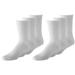 Mechaly Womens Basic Super Comfortable Low Cut and Crew Cotton Socks - Size 6-8