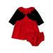 Wonder Nation Baby Girl Christmas Holiday Dress & Cardigan