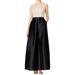 Adrianna Papell Womens Beaded Mesh Formal Dress