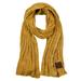 C.C Women's Ultra Soft Chenille Ribbed Thick Warm Knit Shawl Wrap Scarf-Mustard