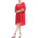 Junior Round Neck Pleated Skirt Fashion Dress