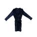 Dewadbow Men Winter Warm Long Sleepwear Robe Collar Casual Bathrobe Pajamas