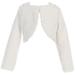 Little Girls Faux Fur Flower Girl Bolero Jacket Cover Shrug Sweater Christmas White S (L11T09)