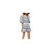 Free People Womens Striped Cozy Mini Dress
