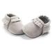 born Baby Shoes Canvas Letter First Walkers Soft Sole baby girl shoes toddler shoes infant girl shoes Gray 7-12 Months