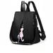 Women Oxford Cloth Backpack Anti-Theft Rucksack School Shoulder Bag Black