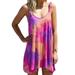 Women Casual Flowy Slip Dress A Line Dress Tank Beach Dress Loose Sexy Mini Dress