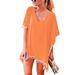 Sexy Dance Loose Swimsuit Cover Up For Women Swimwear Chiffon Pom Pom Swimsuit Bathing Suit Cover Up Beach Dress Tops