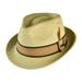 Ridley Toyo Straw Trilby Fedora Hat - XXL - Natural