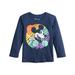 Disney Mickey Mouse Toddler Boys Long Sleeve Graphic Tee Dark Blue (4T)