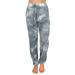 JustVH Women's Tie Dye Print Drawstring Elastic Waist Pockets Sporty Casual Pants