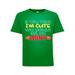 If You Think I'm Cute You Should See My Aunt Funny Humor Toddler Crew Graphic T-Shirt, Kelly Green, 4T