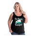Womens and Womens Plus Size ONE HAPPY CAMPER Curvy Tank Tops, up to size 26/28