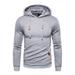 Avamo Men Plaid Jacquard Hooded Jacket Sweatshirt Brushed Fleece Soft Light Weight Lined Tracksuit