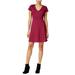 Maison Jules Womens Fit & Flare A-Line Dress