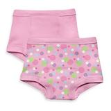 Training Pants 2pk Pink Dots Size: 3 Toddler