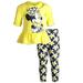 Disney Minnie Mouse Toddler Girls T-Shirt Legging Set Yellow Long-sleeve 2T