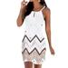 Womens Keyhole Dress Sexy Beach Dress Cocktail Party Dress Slim Fit Cami Dress