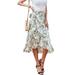 Sexy Dance Womens Boho Floral Mixi Skirts Dress Tie Up Waist Summer Beach Wrap Cover Up Maxi Skirt Holiday Party Long Skirts