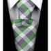 Green and Gray Neckties - Green Ties for Men - Green & Grey Wedding Ties for Groom