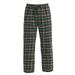 Gioberti Mens Yarn-Dye Brushed Flannel Pajama Pants, Elastic Waist