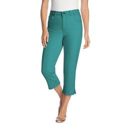 Woman Within Women's Plus Size Petite Capri Stretch Jean