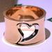 New Rose Gold Sliver Two-tone Hollow Heart Rings For Women Fashion Jewelry Bridal Promise Ring