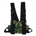 Men Women Chest Rig Bag Multi-pocket Vest Hip Hop Streetwear Functional Tactical Harness Chest Rig Pack Adjustable Waist Bag Camouflage