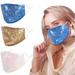 3 Pack Fashion Designer Cotton Mask Breathable Reusable Adjustable for Outdoor AdultsGold blue mermaid pink