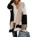 Women Winter Casual Long Sleeve Loose Cardigan Knit Knitwear Sweater Coat Thick Outwear Tops Women Vintage Ladies Long Knit Open Front Baggy Oversized Cardigan Tunic Jacket Overcoat