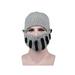 Detachable Unisex Women Men Knitted Crochet Beanie Hat Winter Ski Cap Outdoor