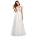 Ever-Pretty Womens Plus Size Tulle Cocktail Party Dresses for Women 07544 White US20