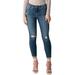 Silver Jeans Co. Women's Avery High Rise Skinny Crop Jeans Crop, Waist Sizes 24-36