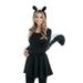 Halloween Black/White Skunk Dress Up for Adult, 2 Pieces/Set