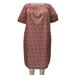 A Personal Touch Women's Plus Size Square Neck Lounging Dress - Flowering Garden - 1X