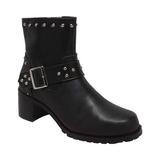 Women's Ride Tecs 8811 6" Heeled Buckle Biker Boot