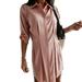 VEAREAR Dress Cotton Spandex Slim V-neck Side Slit Comfortable to Wear Black,Maxi,Bodycon,Boho,Midi,Wrap