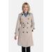 London Fog - Petite DB Trench Coat W Button Out Lining - Tan