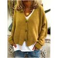 Womens Knitted Sweater Open Front Pocket Coat Long Cardigan Coat Tops Jacket