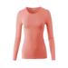 A2Y Women's Junior Slim Fit Solid Cotton Long Sleeve Crew Neck Top T-Shirt Dusty Rose S