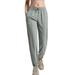 MAWCLOS Womens Joggers Striped Travel Lounge Pants Drawstring Workout Casual Track Pants Loose High Waist Sweatpants with Pockets