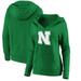 Nebraska Huskers Fanatics Branded Women's St. Patrick's Day White Logo Pullover Hoodie - Green