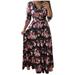 Follure 2021 Sexy Fashion Digital Print European And American Style Big Swing Dress