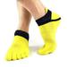 Esolom Outdoor Men's Breathable Cotton Breathable Toe Socks Pure Sports Comfortable 5 Finger Toe Sock 1 Pairs