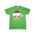 Inktastic Christmas Sloth, Sloth With Santa Hat, Cute Sloth Adult T-Shirt Male
