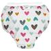 Kushies Baby Waterproof Training Pant (22-29 Pounds), White Doodle Hearts, Small