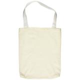 12 Tote Bags Cotton/Natural Color Shopping Bag, 12.75", White, 12 Natural Color Tote Bags By Rhode Island Novelty