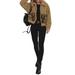 DYMADE Womens Lapel Fleece Fuzzy Faux Shearling Shaggy Coats Warm Winter Oversized Jackets